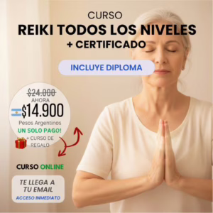 CURSO REIKI TODOS LOS NIVELES + CERTIFICADO