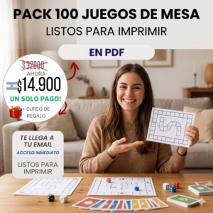 Mega Pack 1 - Mas de 100 Juegos de Mesa Imprimibles en PDF  🎲