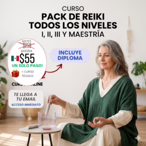 Maestría de Reiki Usui Completa: Certifícate y Enseña (4 Niveles en 1)