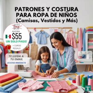 Patrones y costura para Ropa de Niños (Camisas, Vestidos y Más)